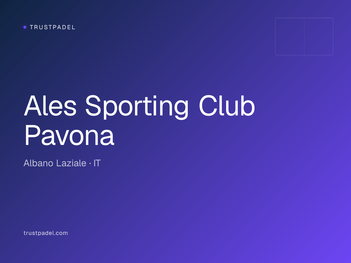 Ales Sporting Club Pavona padel club