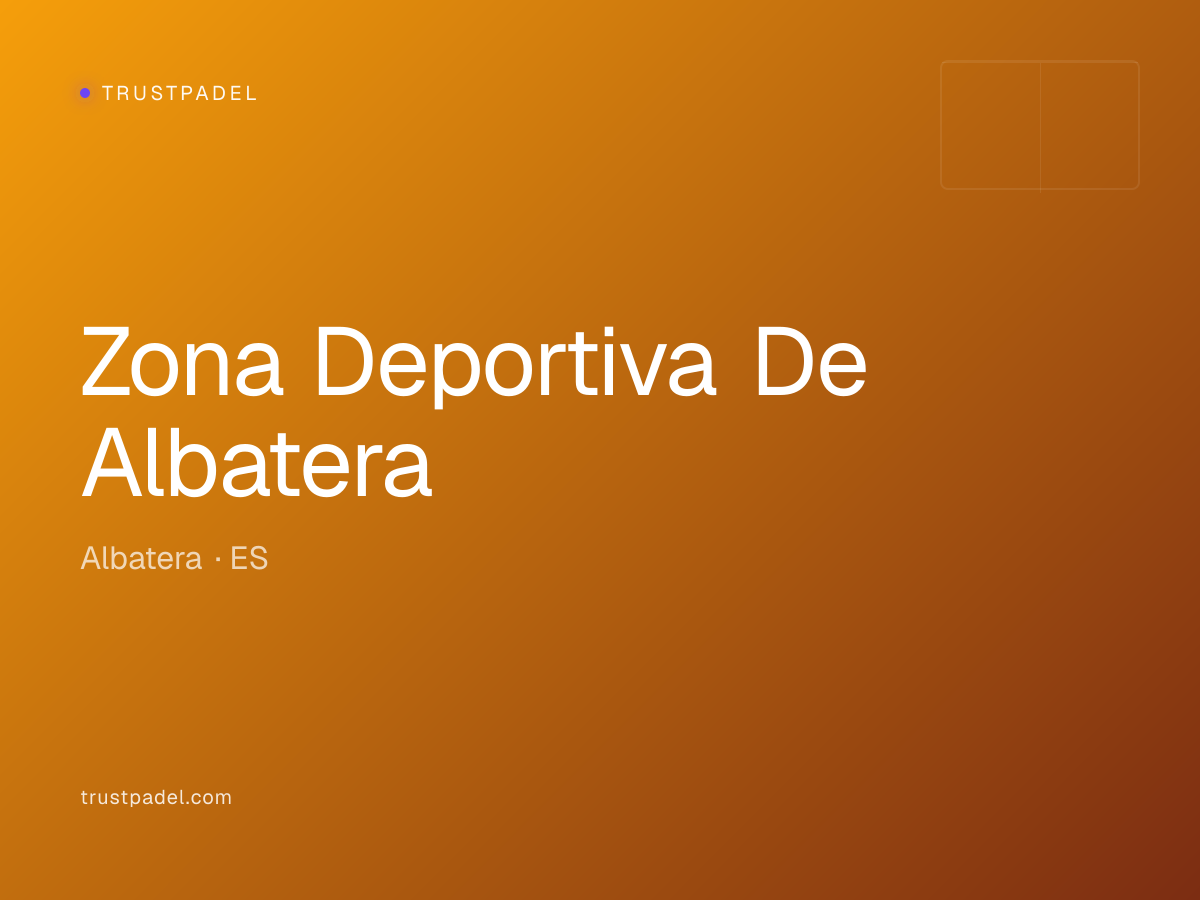 Zona Deportiva De Albatera padel club