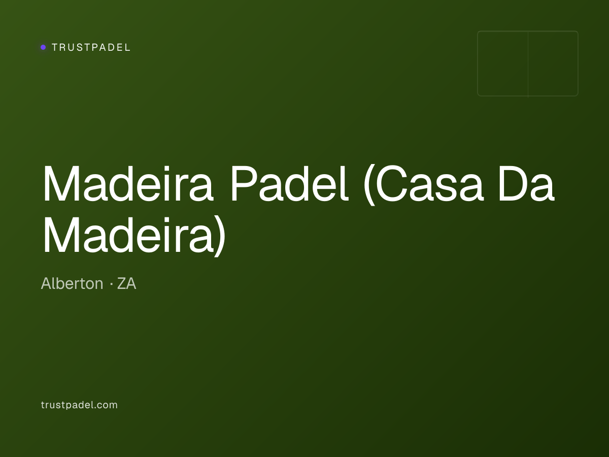 Madeira Padel (Casa Da Madeira) padel club