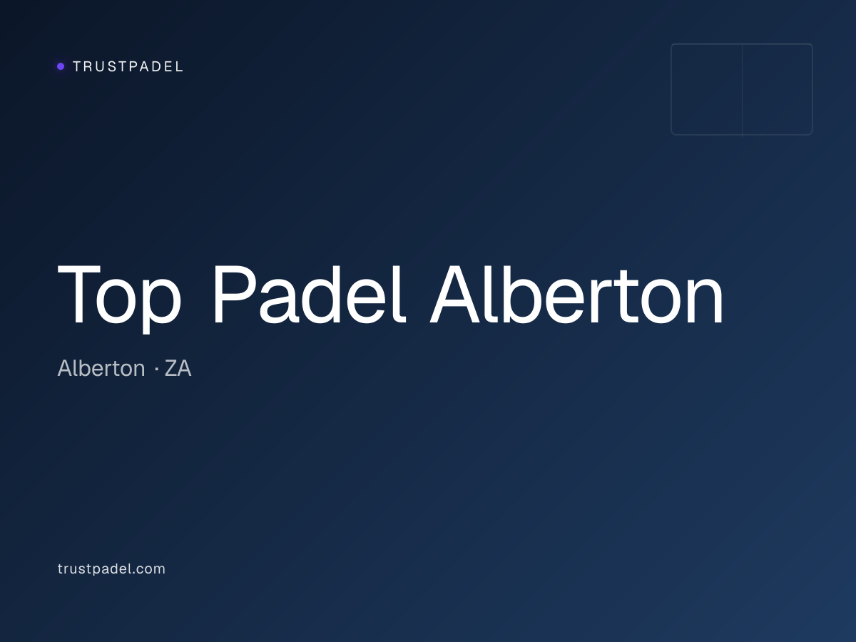 Top Padel Alberton padel club