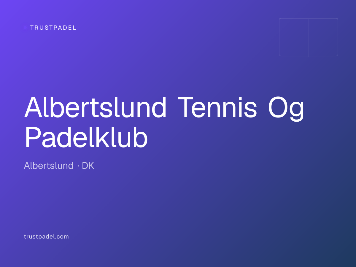 Albertslund Tennis Og Padelklub padel club