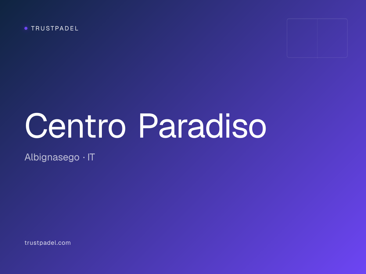 Centro Paradiso padel club