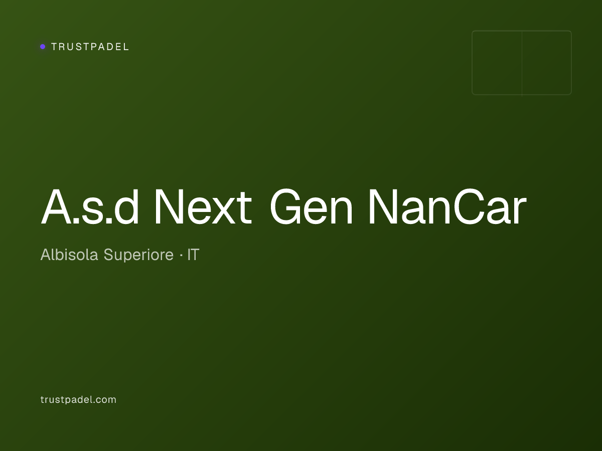 A.s.d Next Gen NanCar padel club