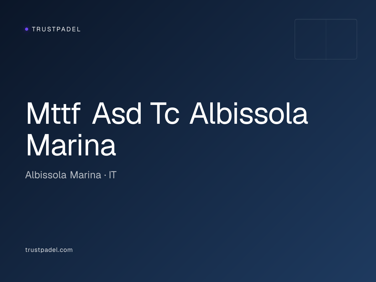 Mttf Asd Tc Albissola Marina padel club