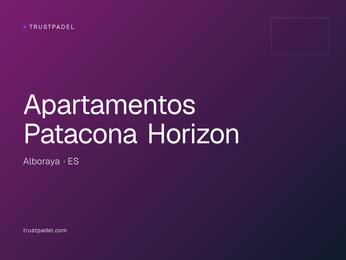 Apartamentos Patacona Horizon padel club