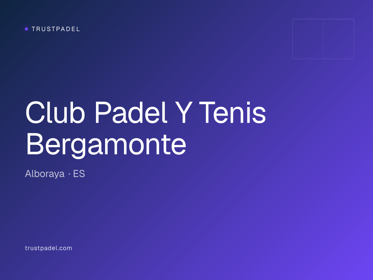 Club Padel Y Tenis Bergamonte padel club