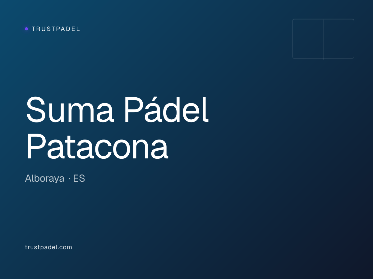 Suma Pádel Patacona padel club