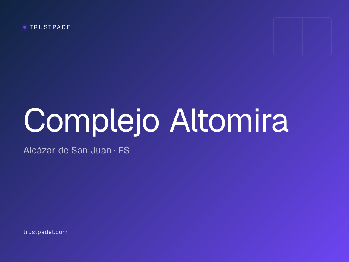 Complejo Altomira padel club