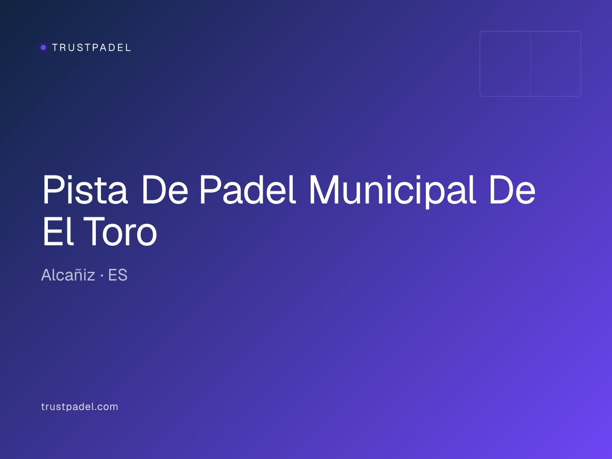 Pista De Padel Municipal De El Toro padel club
