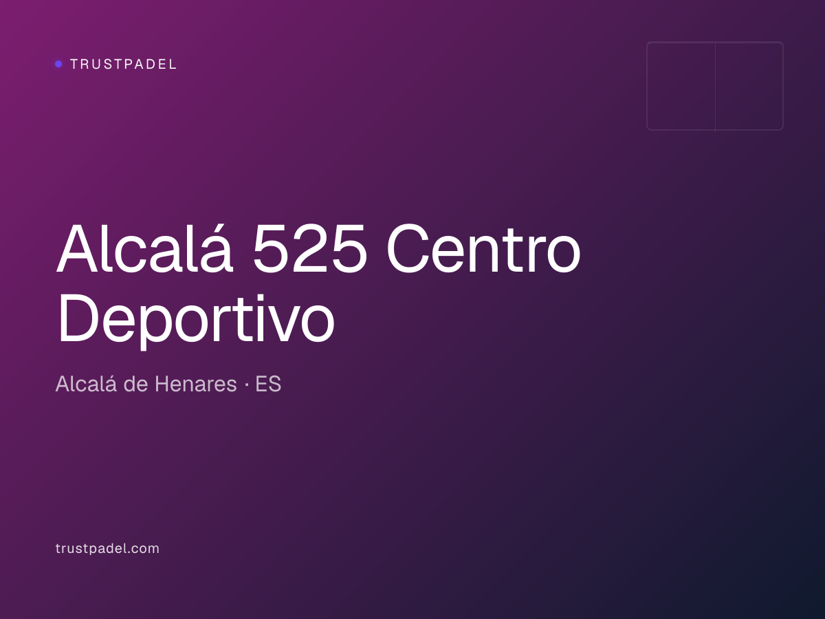 Alcalá 525 Centro Deportivo padel club
