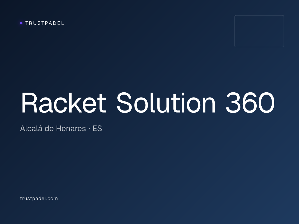 Racket Solution 360 padel club