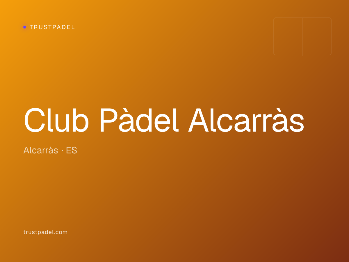 Club Pàdel Alcarràs padel club