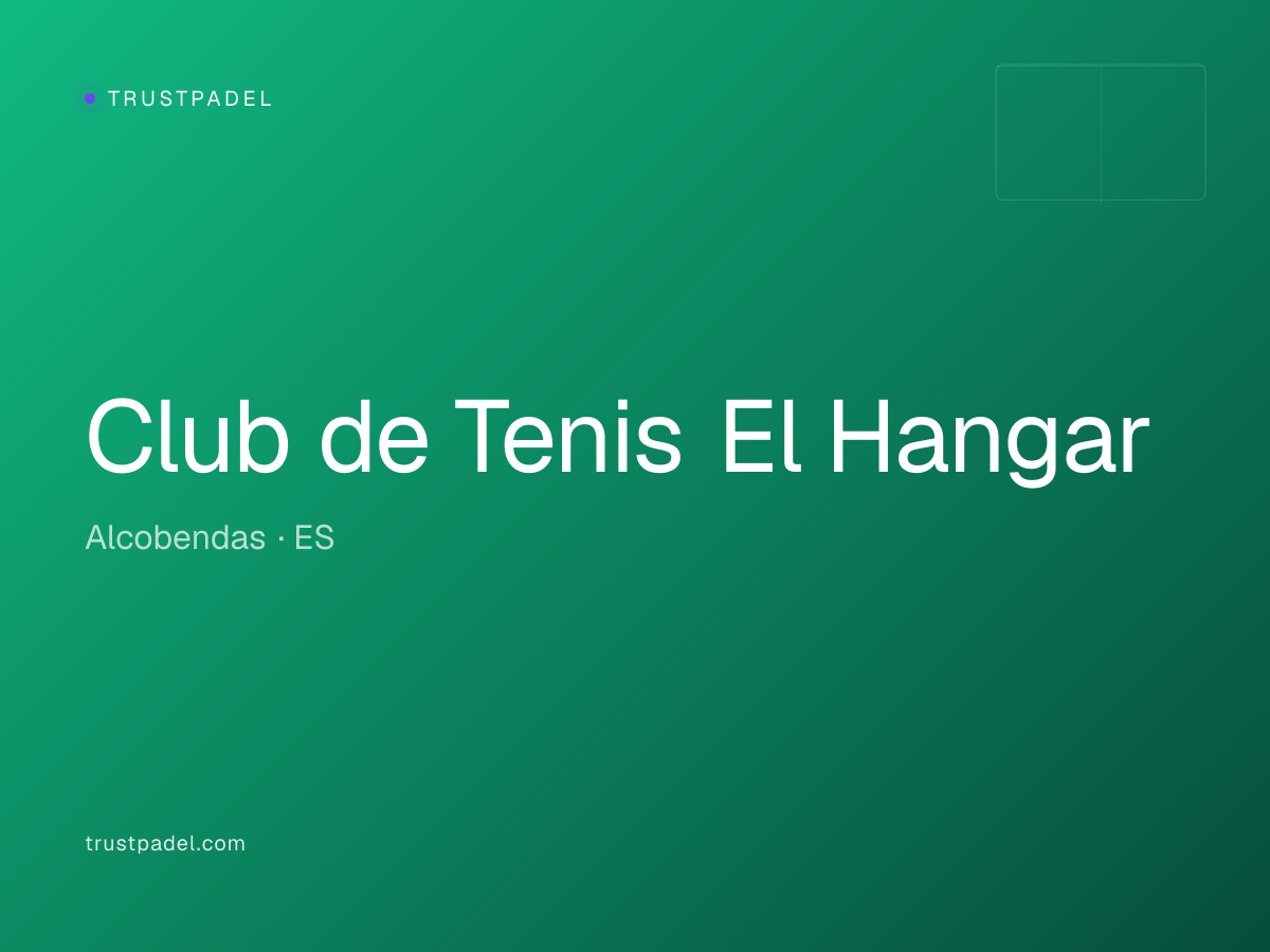 Club de Tenis El Hangar padel club