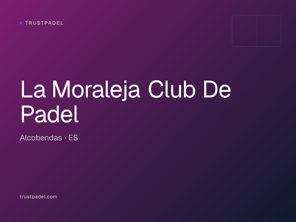 La Moraleja Club De Padel padel club
