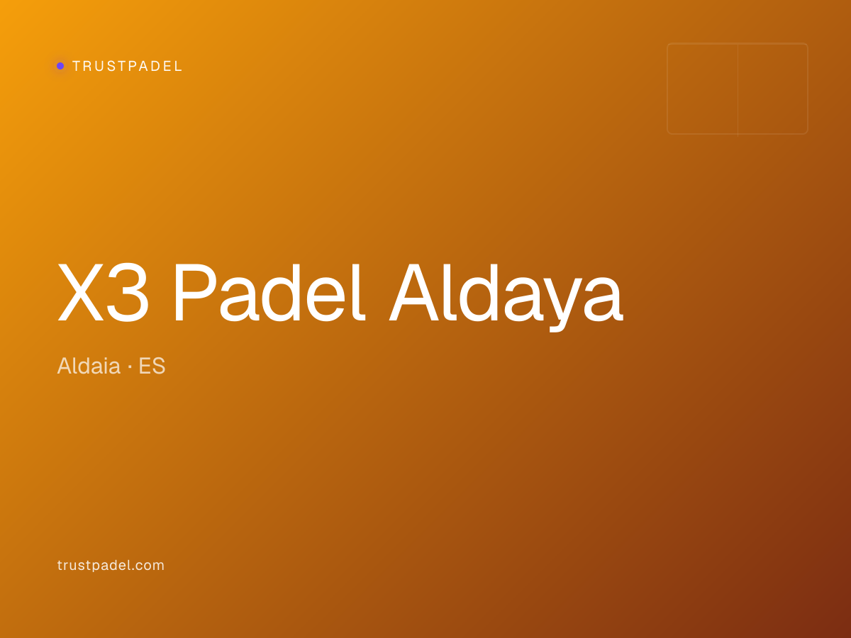 X3 Padel Aldaya padel club
