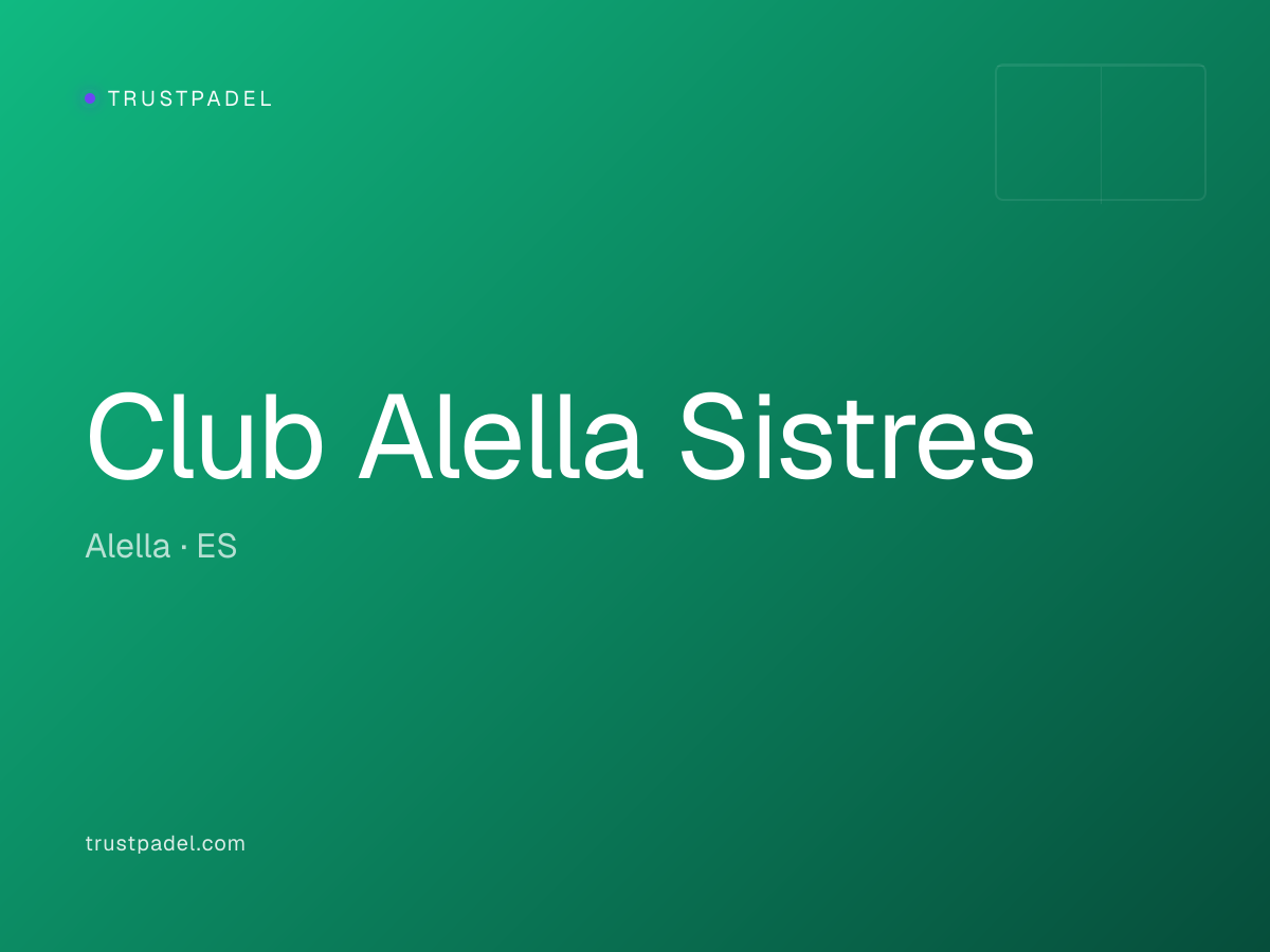 Club Alella Sistres padel club