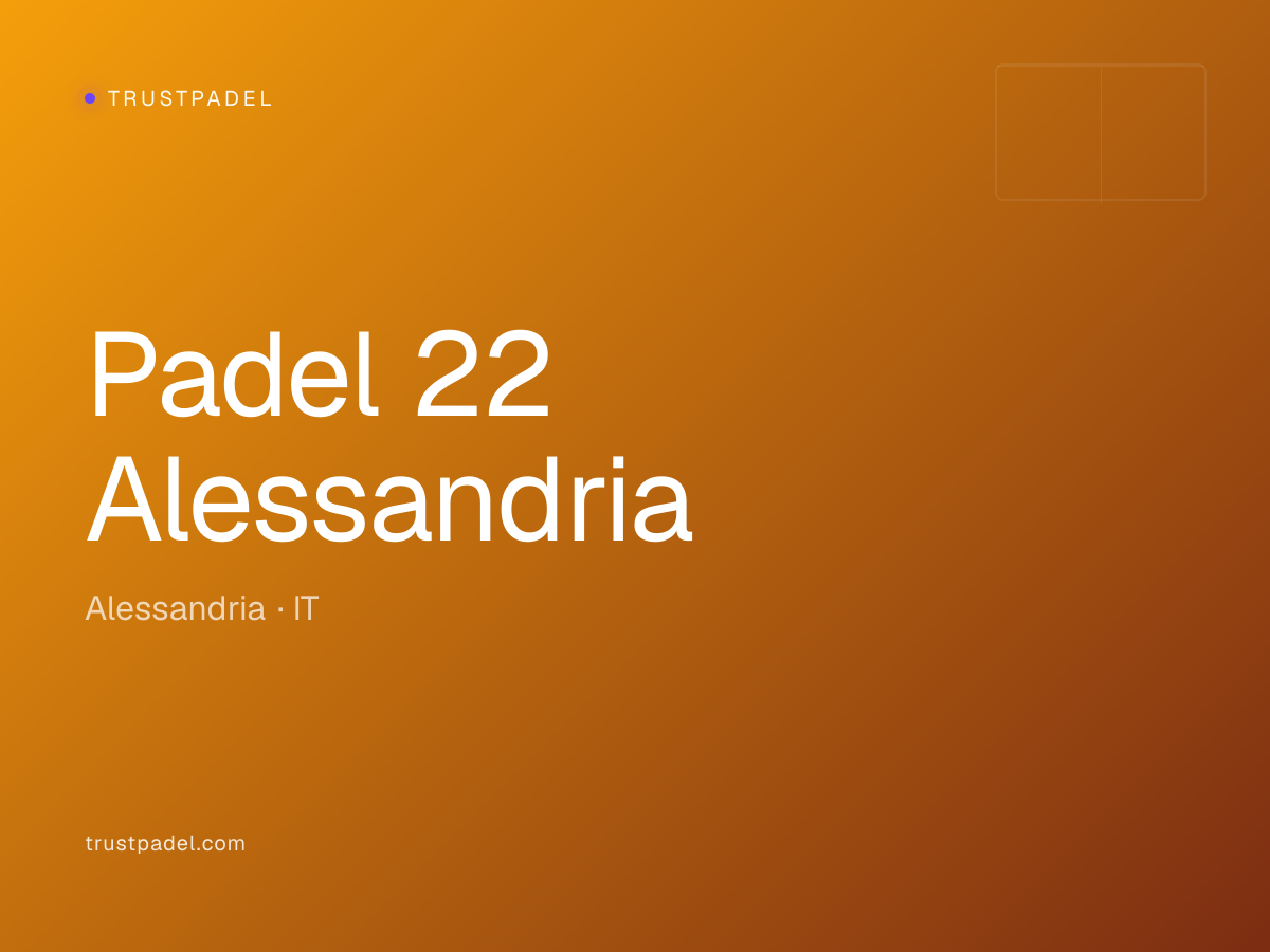 Padel 22 Alessandria padel club