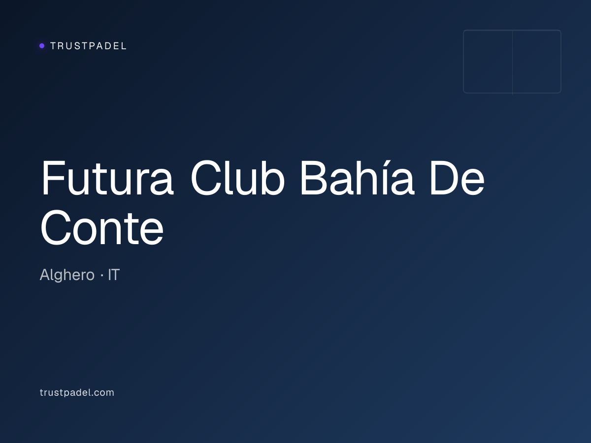 Futura Club Bahía De Conte padel club