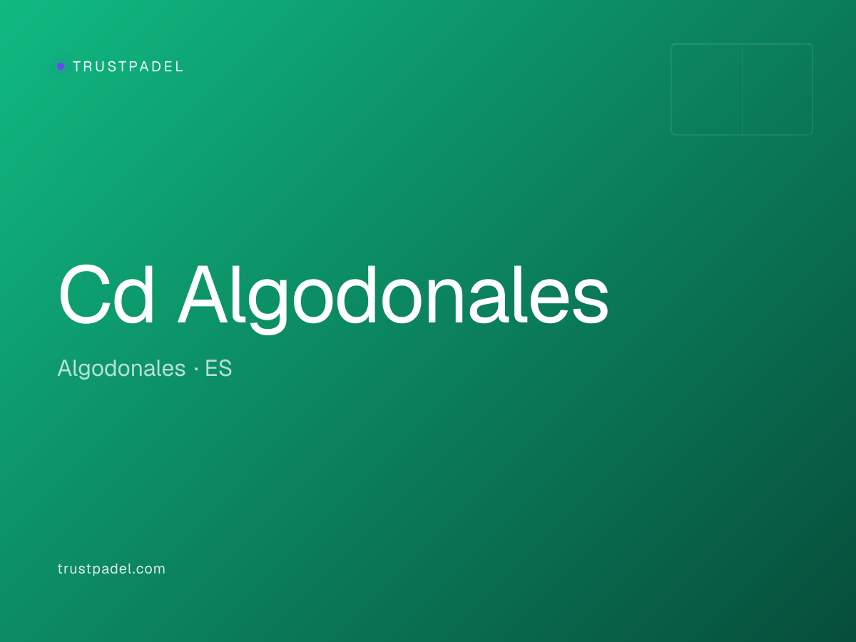 Cd Algodonales padel club