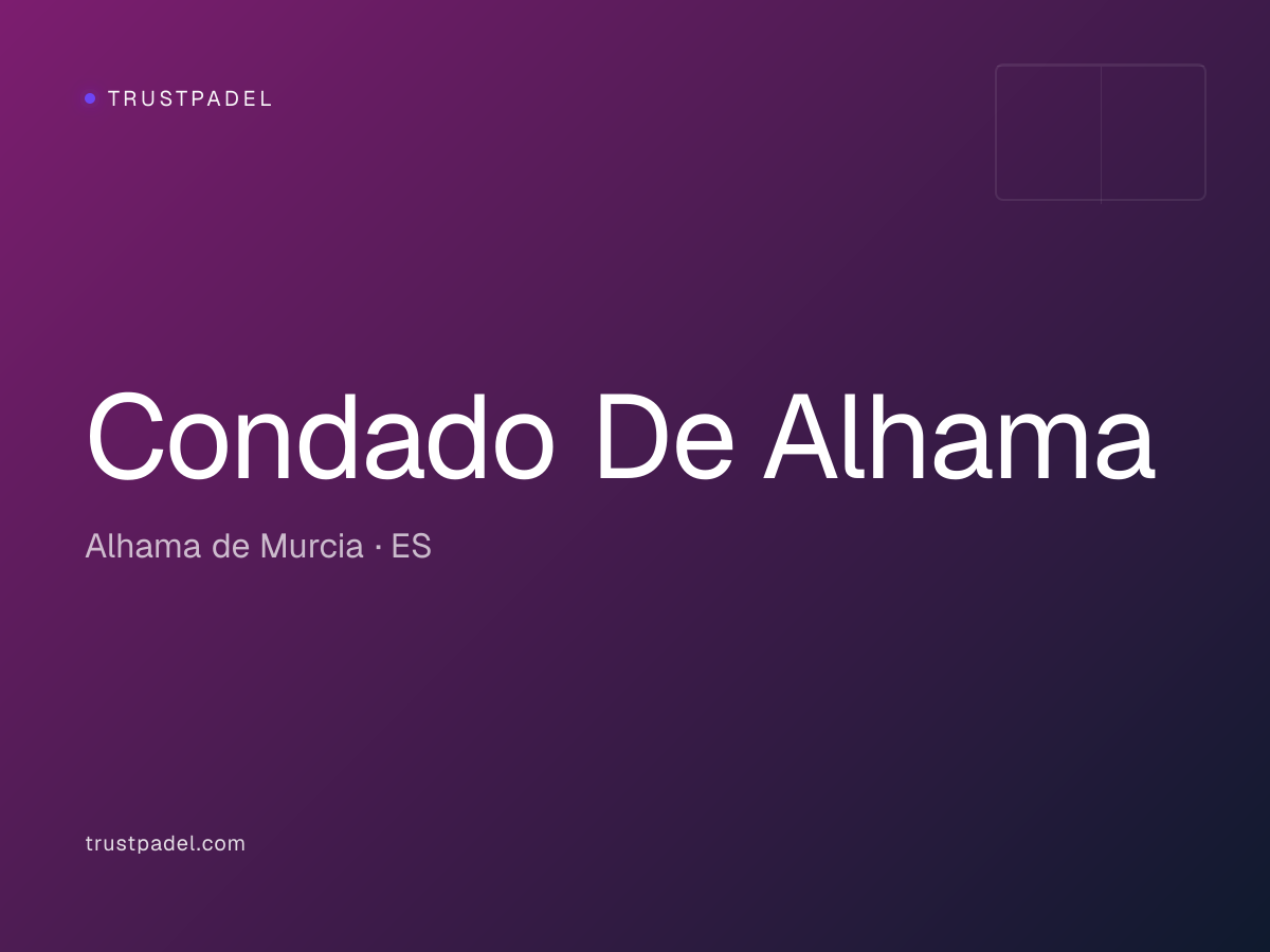 Condado De Alhama padel club