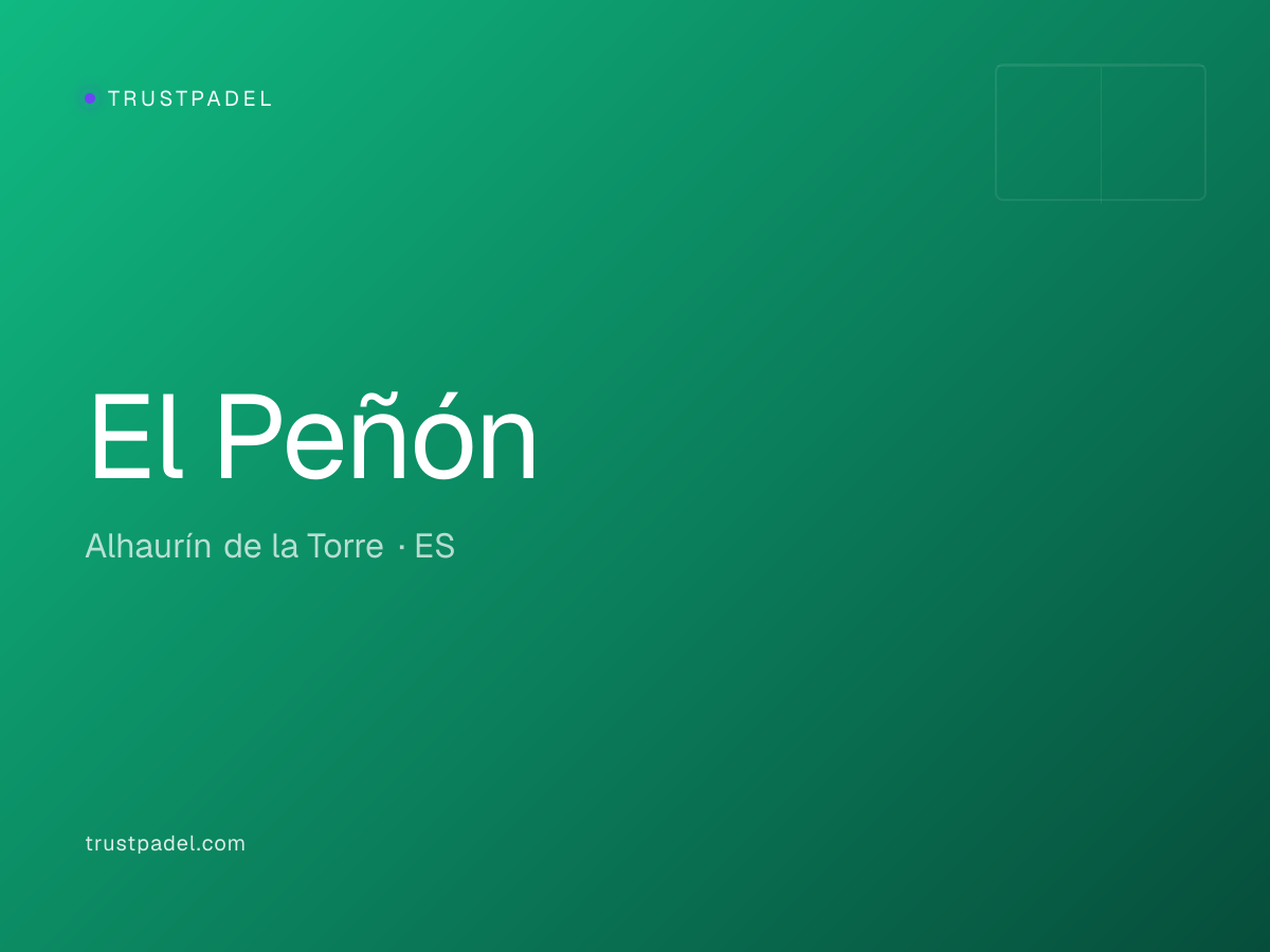 El Peñón padel club