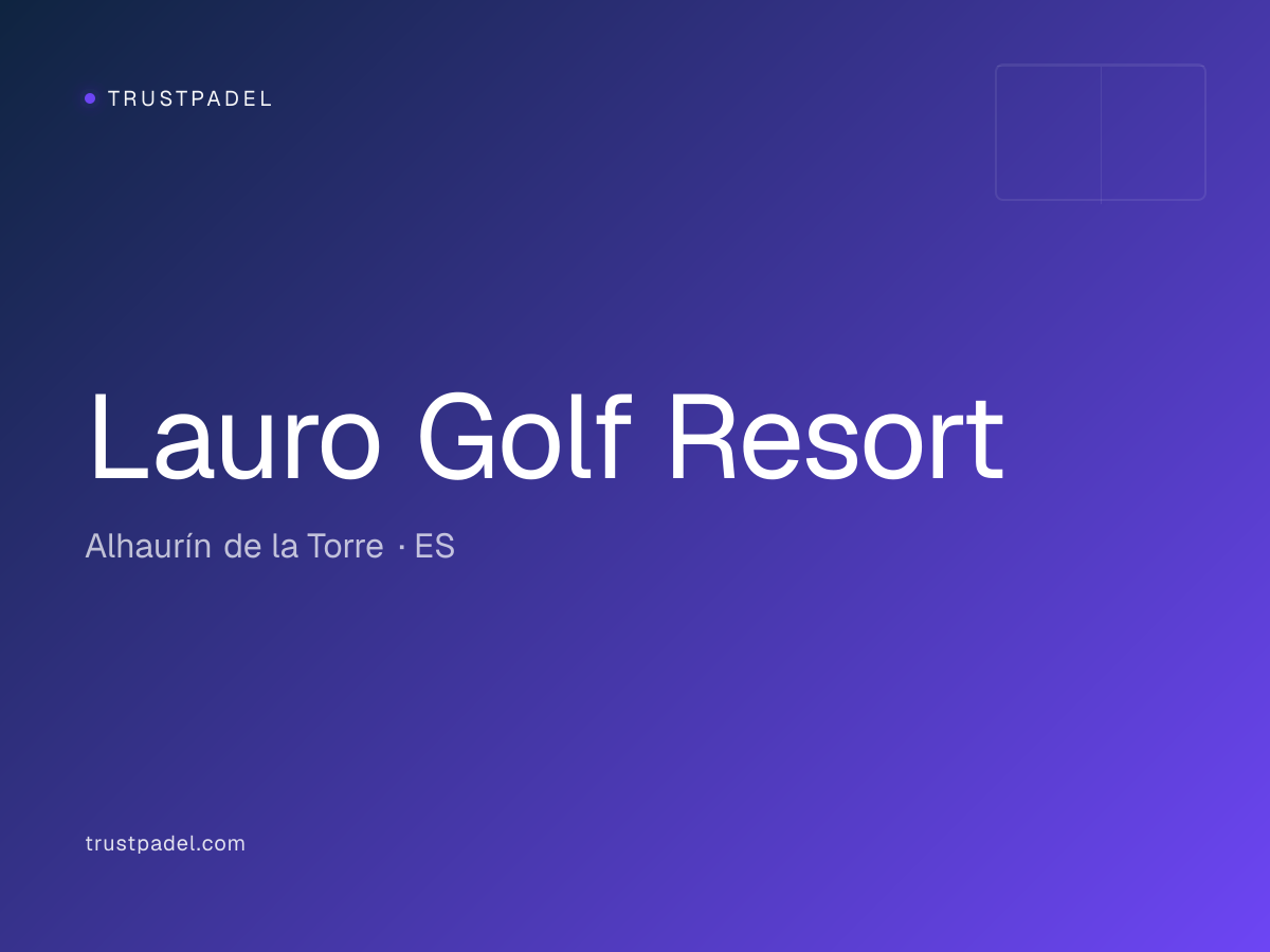 Lauro Golf Resort padel club
