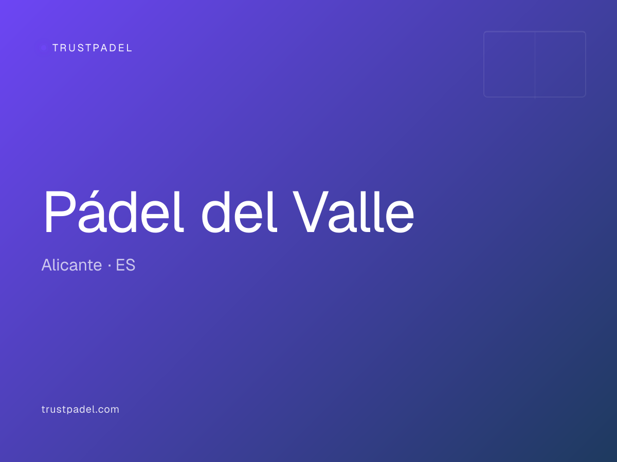 Pádel del Valle padel club