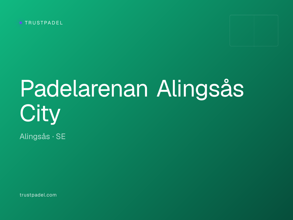 Padelarenan Alingsås City padel club
