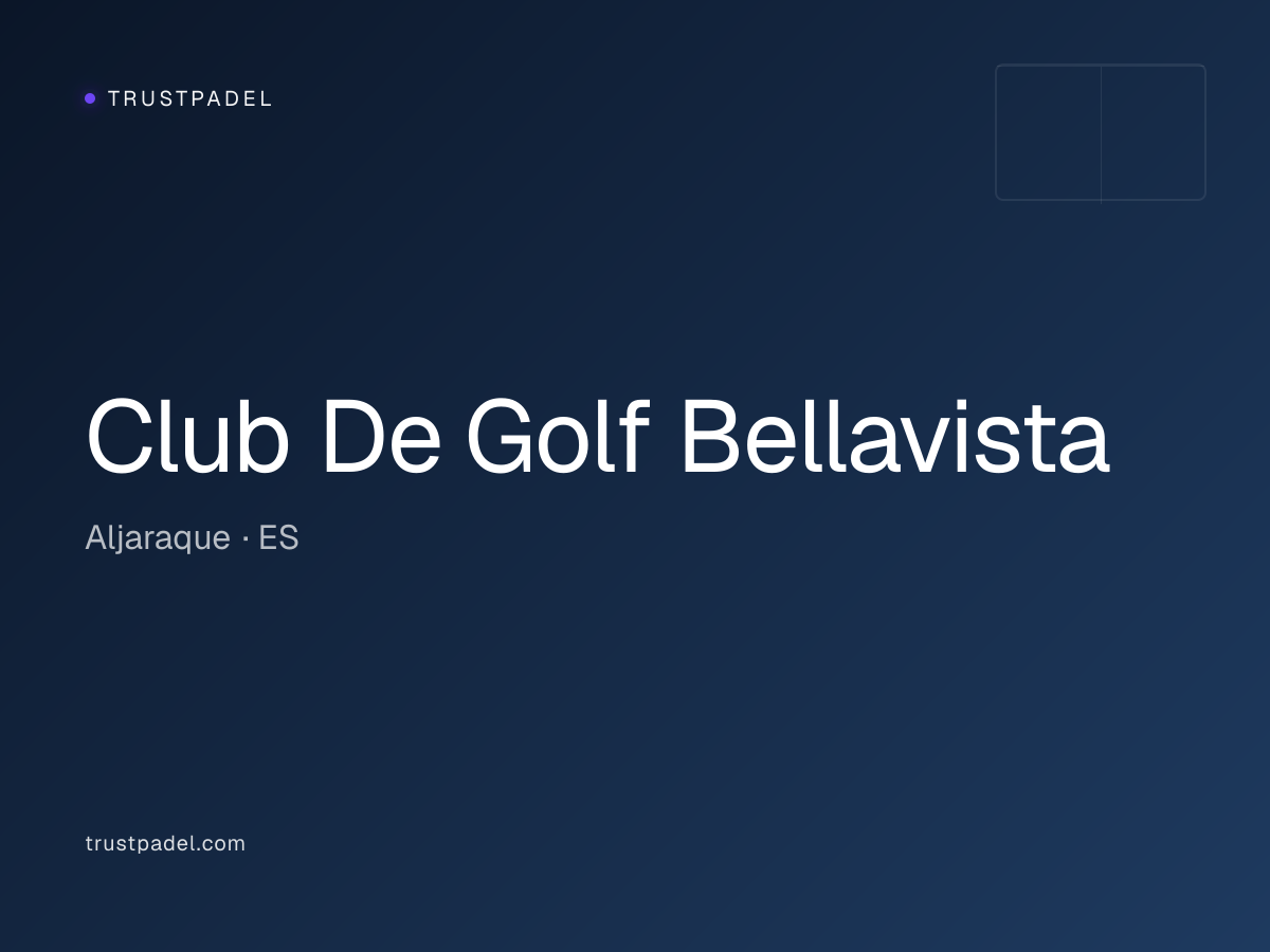 Club De Golf Bellavista padel club