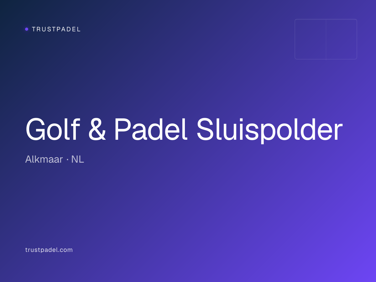 Golf & Padel Sluispolder padel club
