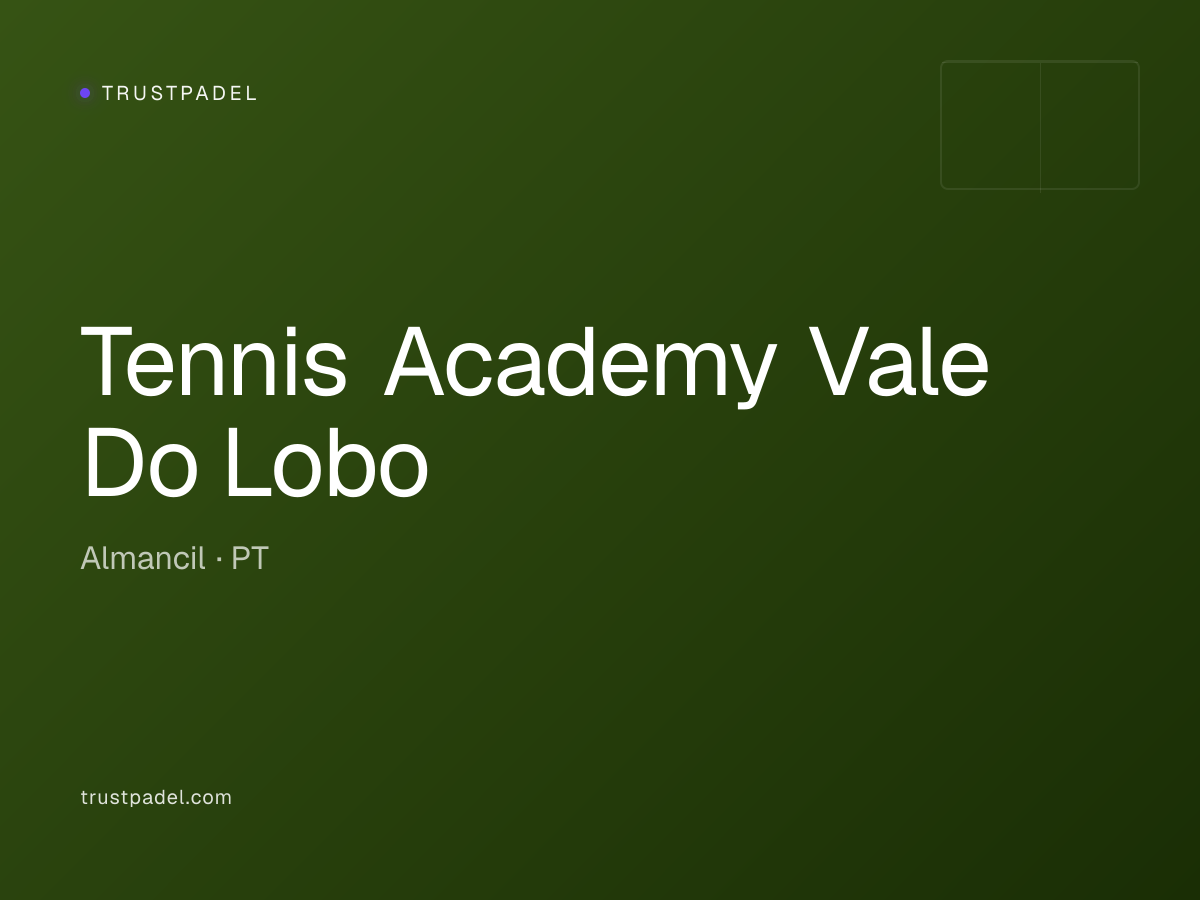 Tennis Academy Vale Do Lobo padel club