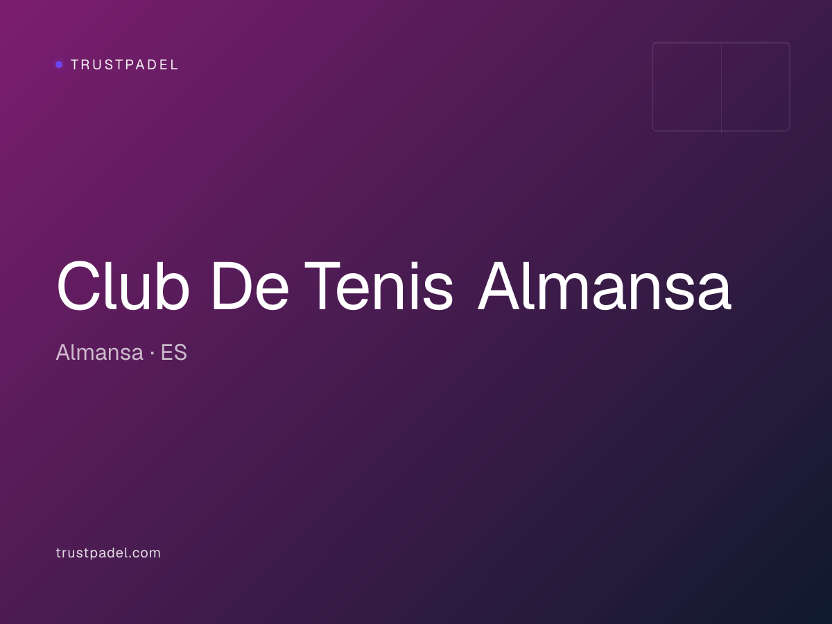 Club De Tenis Almansa padel club