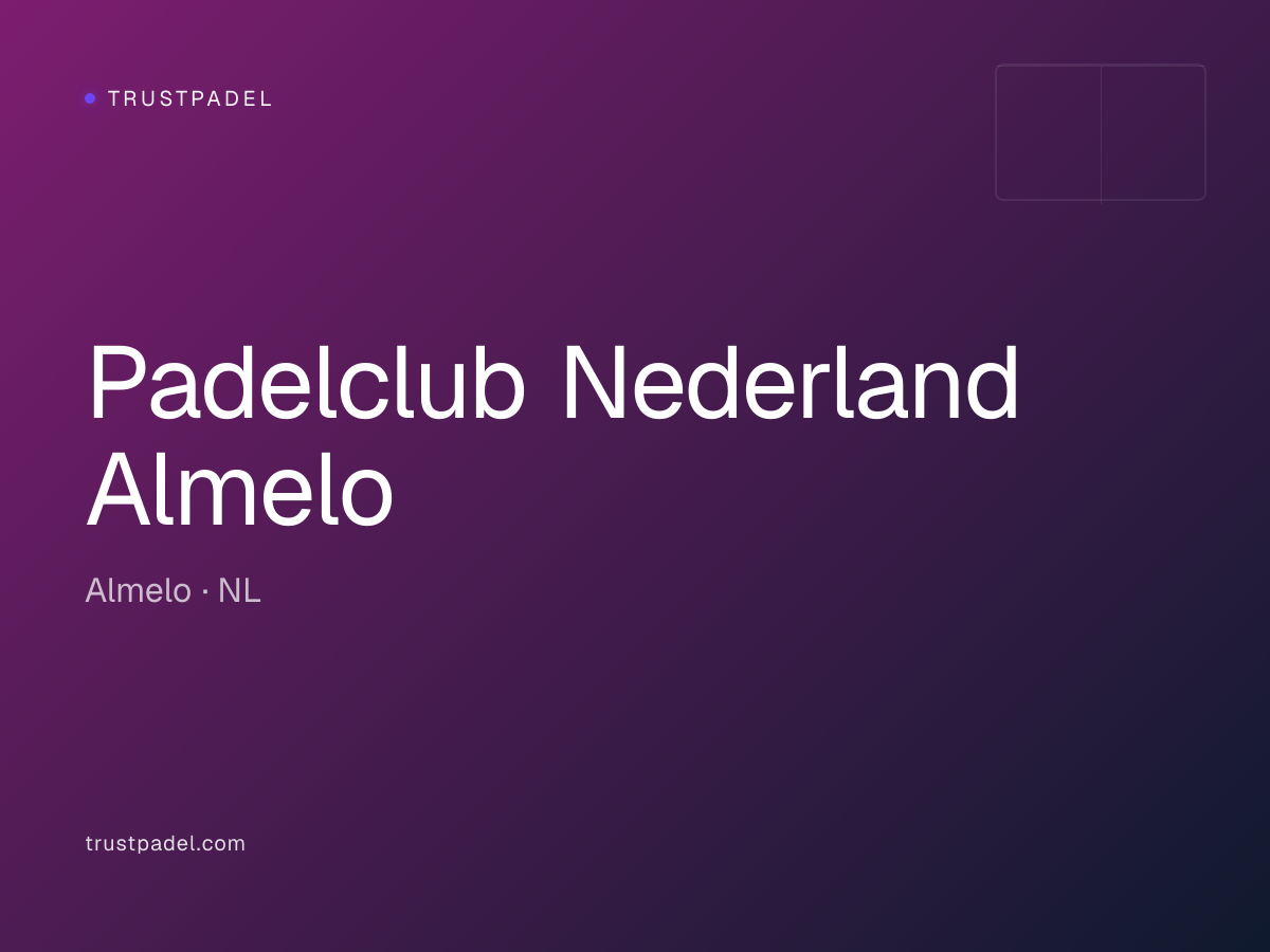 Padelclub Nederland Almelo padel club