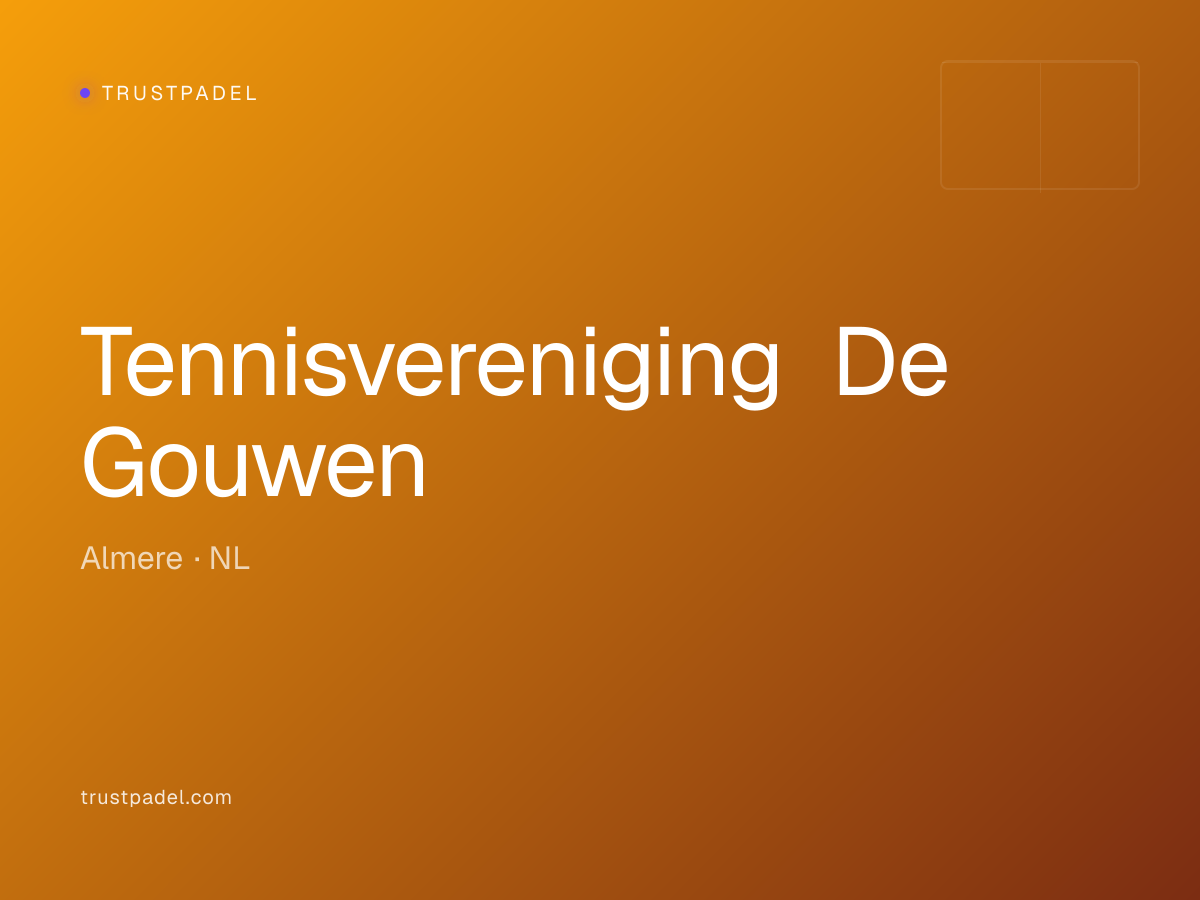 Tennisvereniging De Gouwen padel club