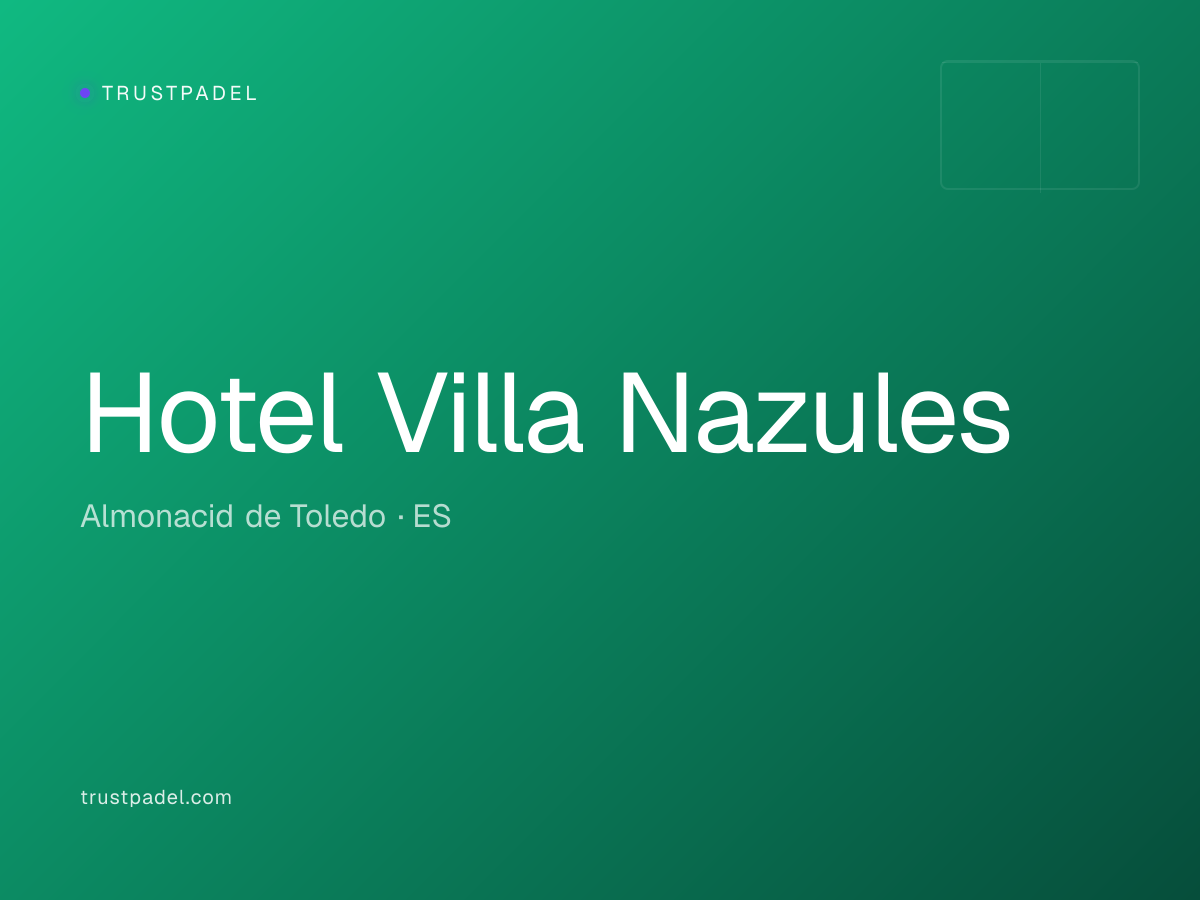 Hotel Villa Nazules padel club