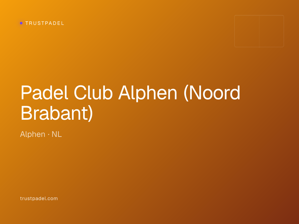 Padel Club Alphen (Noord Brabant) padel club