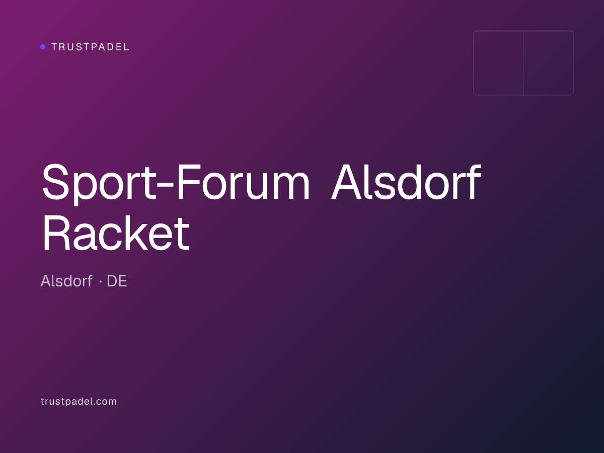 Sport-Forum Alsdorf Racket padel club
