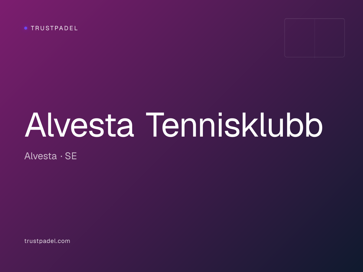 Alvesta Tennisklubb padel club