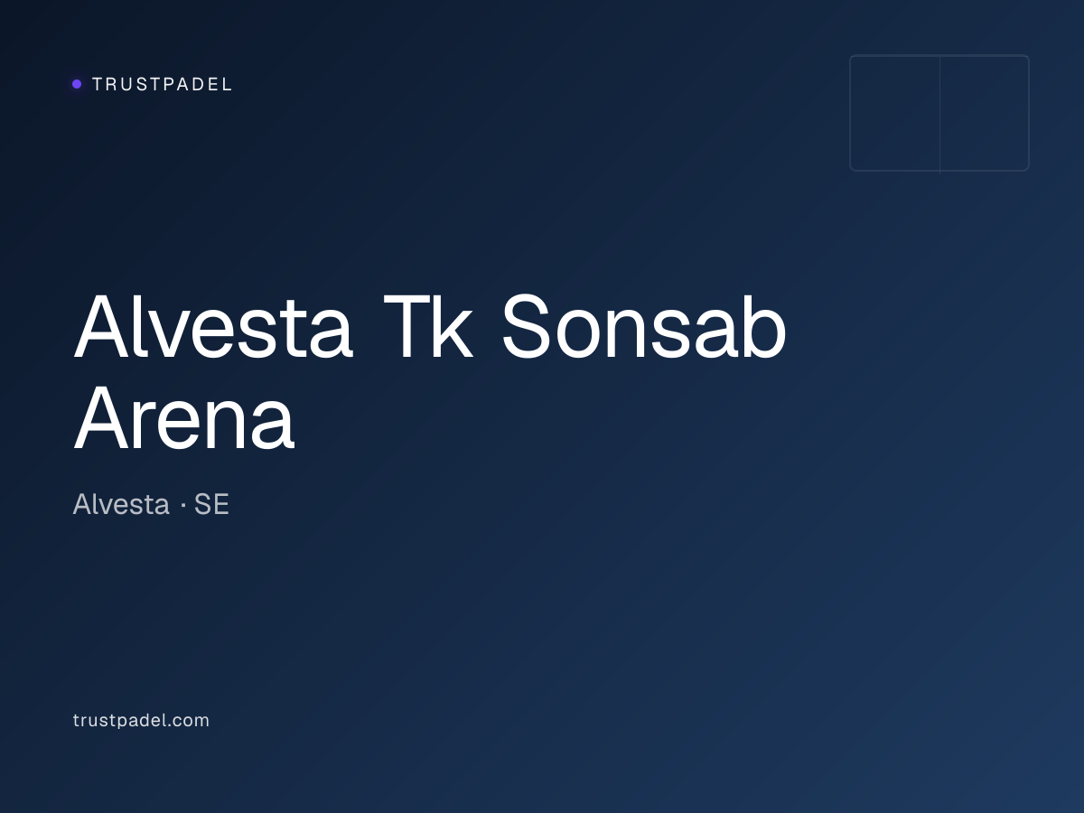 Alvesta Tk Sonsab Arena padel club