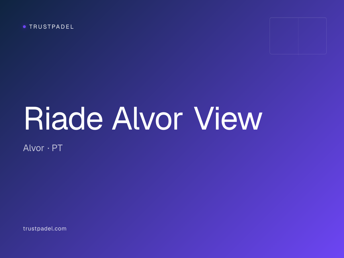 Riade Alvor View padel club