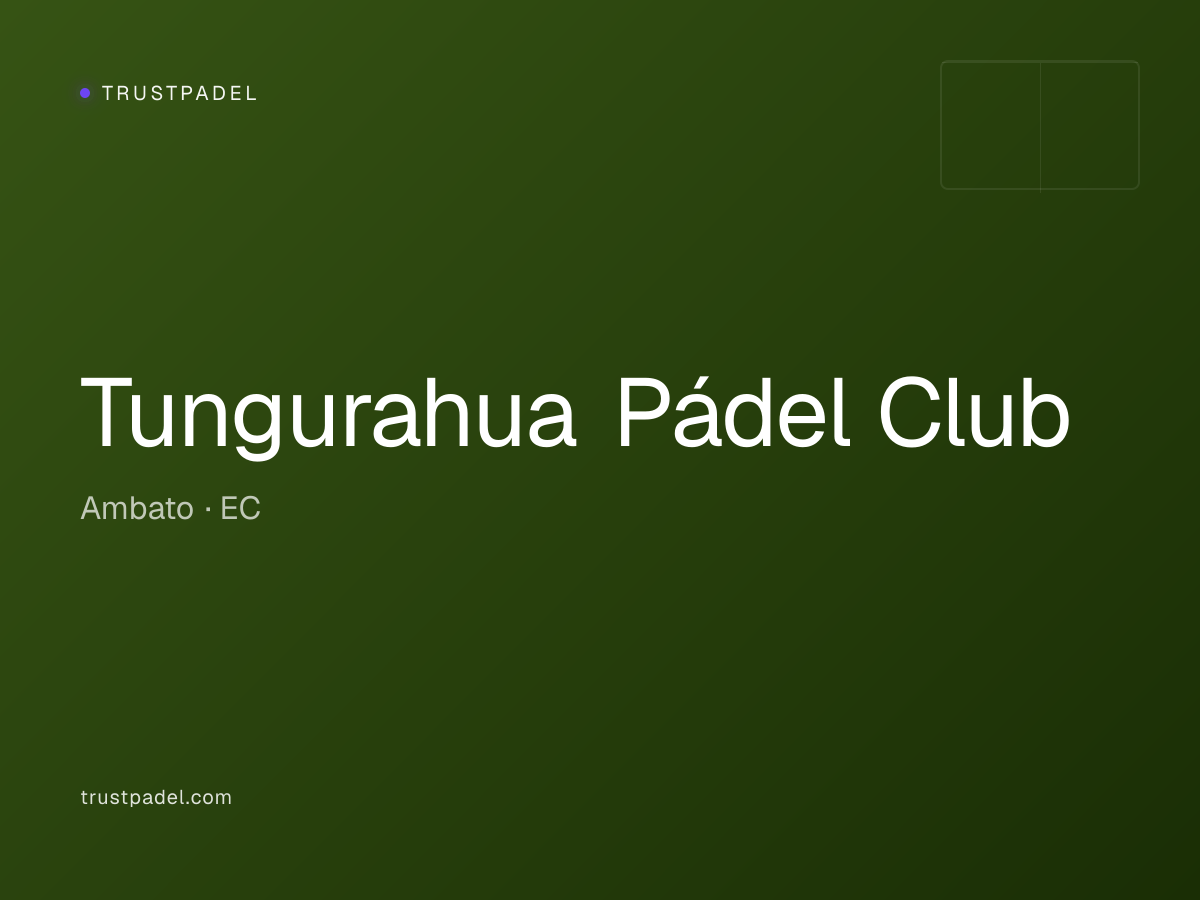 Tungurahua Pádel Club padel club