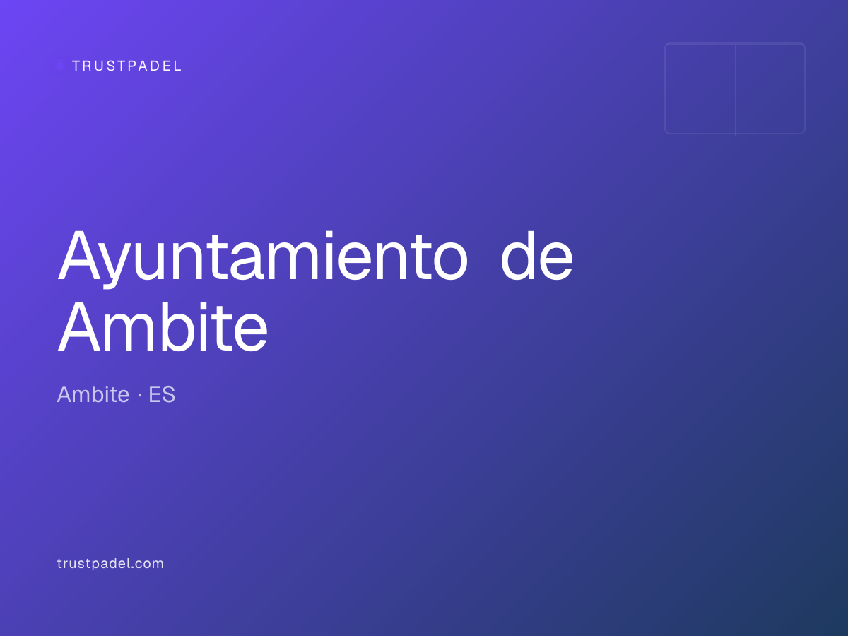 Ayuntamiento de Ambite padel club