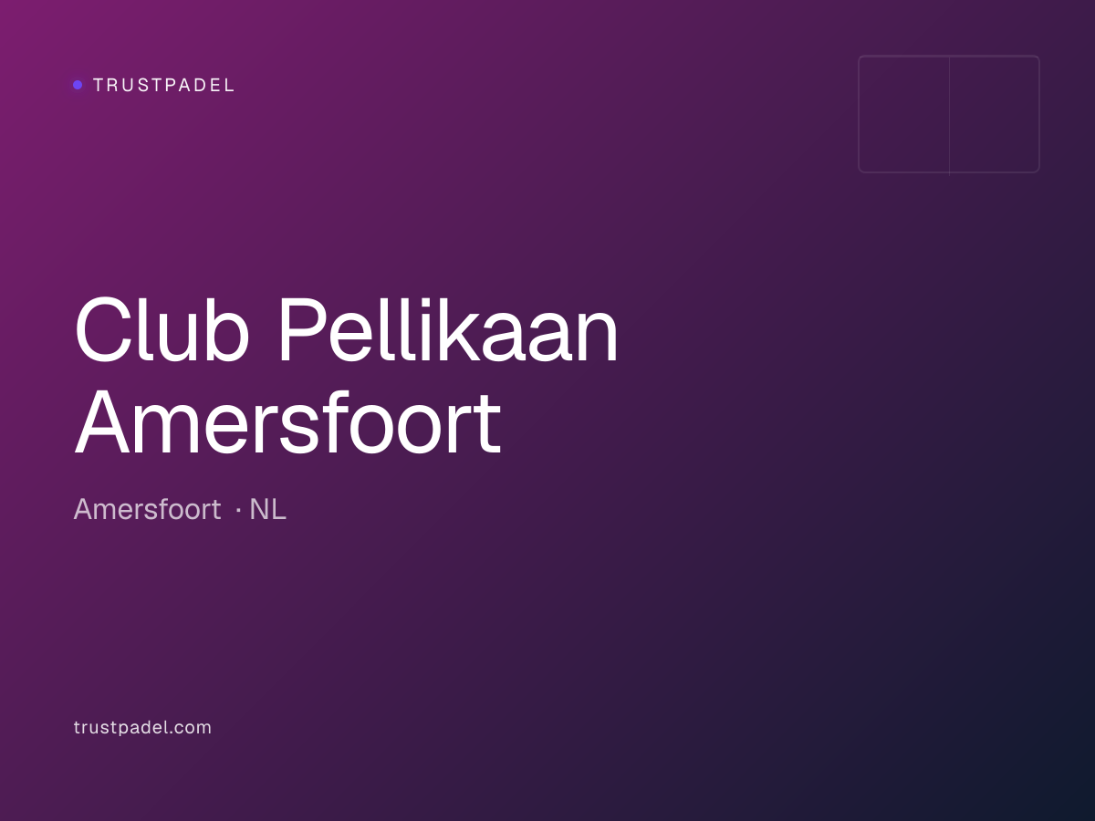 Club Pellikaan Amersfoort padel club
