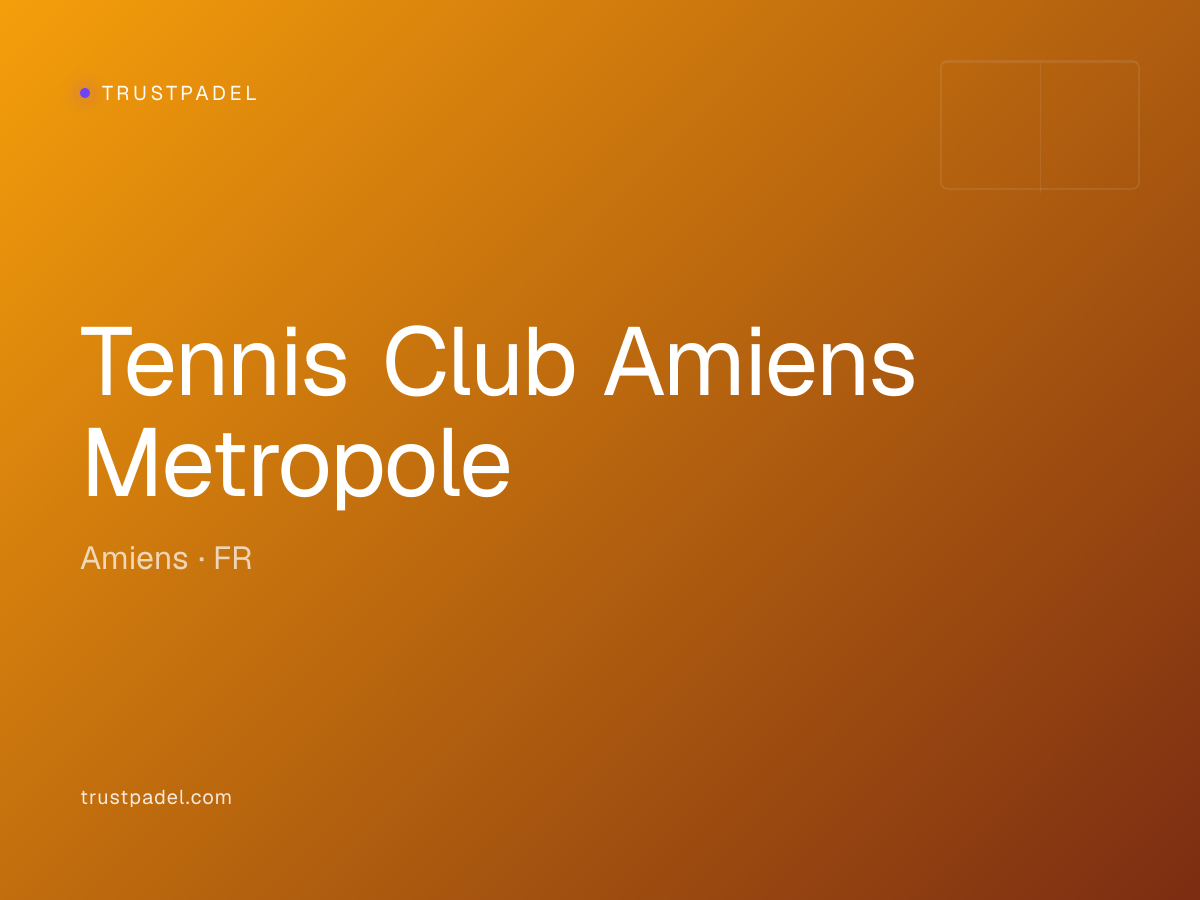Tennis Club Amiens Metropole padel club