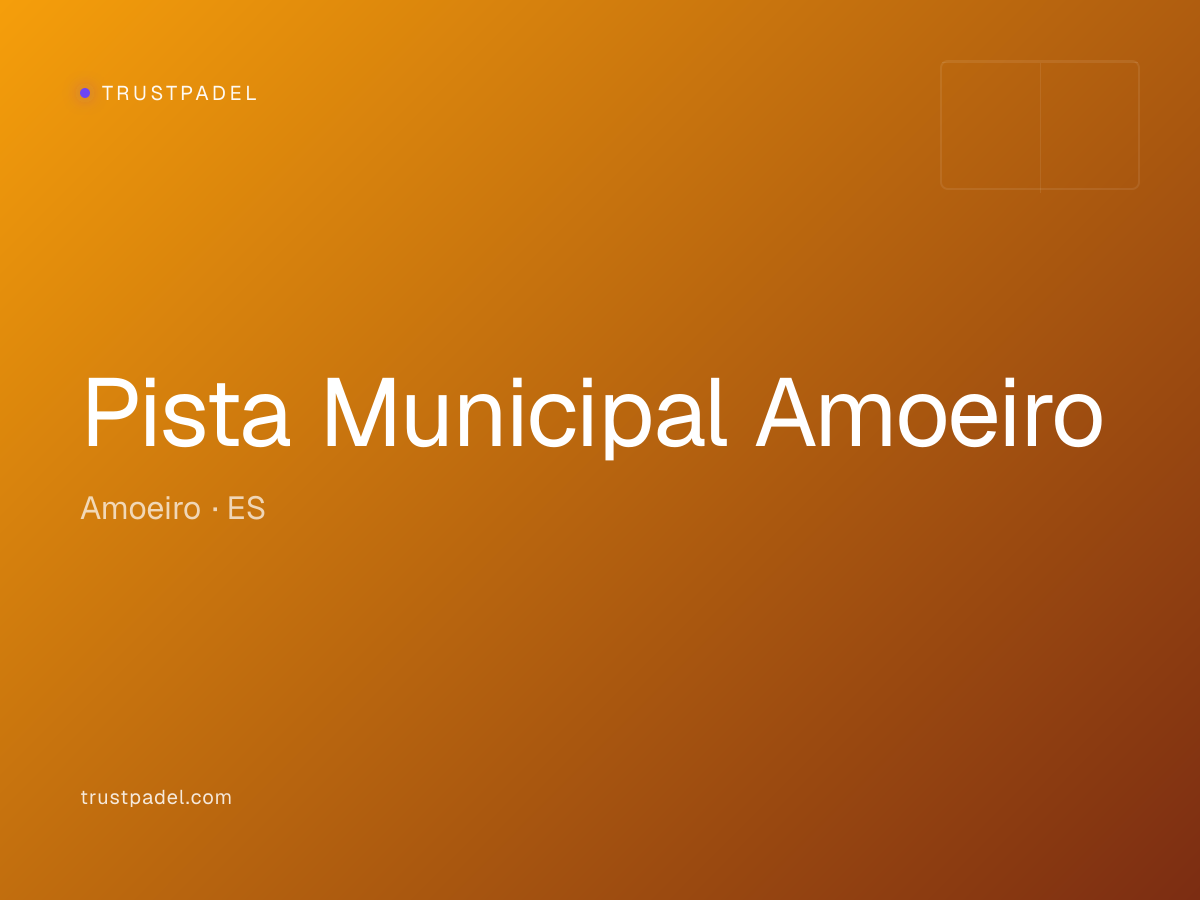 Pista Municipal Amoeiro padel club
