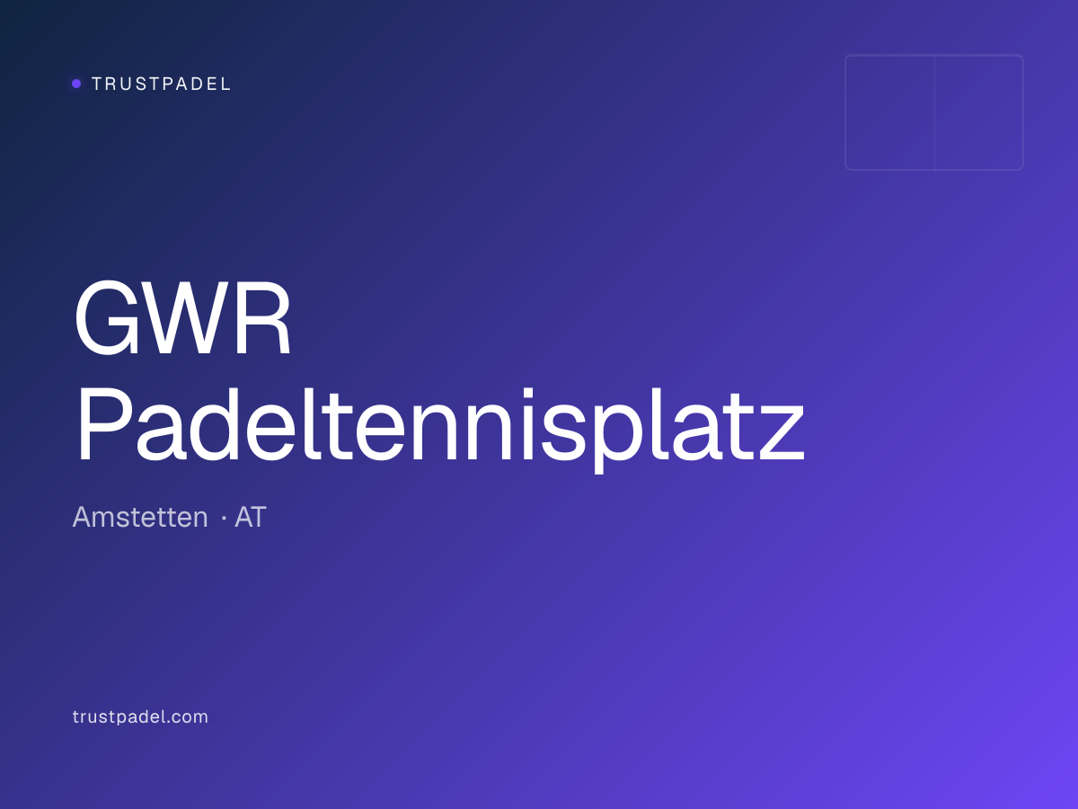 GWR Padeltennisplatz padel club