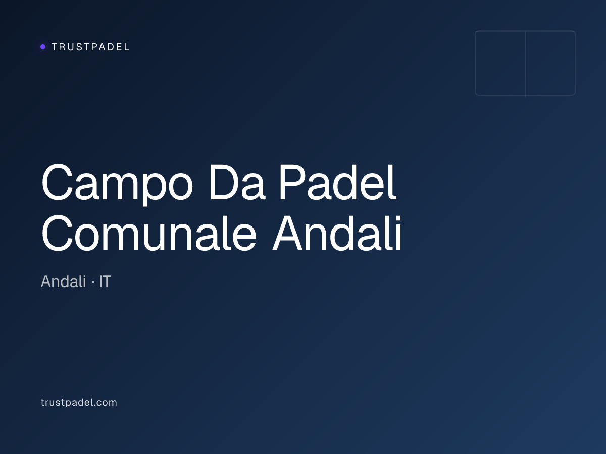 Campo Da Padel Comunale Andali padel club