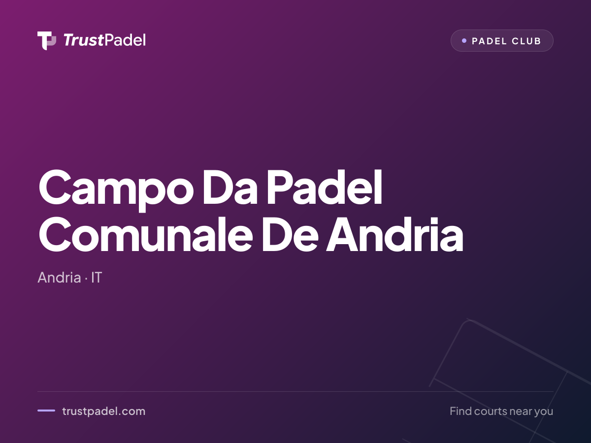 Campo Da Padel Comunale De Andria padel club