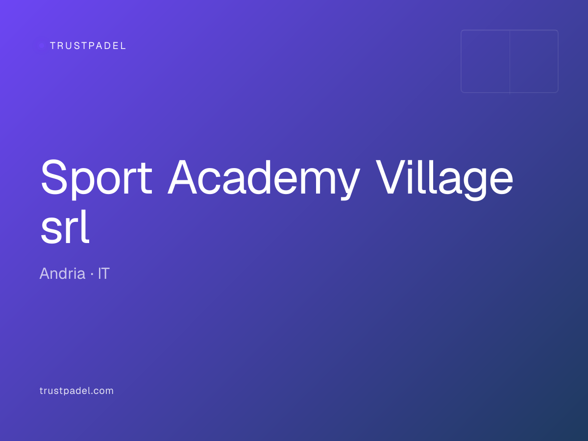 Sport Academy Village srl padel club