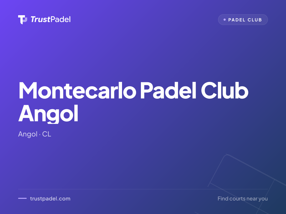 Montecarlo Padel Club Angol padel club